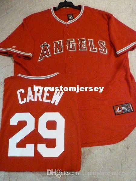 custom majestic anaheim #29 rod carew sewn baseball jersey red mens stitched jerseys big and tall size xs-6xl for sale, Black;blue
custom majestic anaheim #29 rod carew sewn baseball jersey red mens stitched jerseys big and tall size xs-6xl for sale, Black;blue