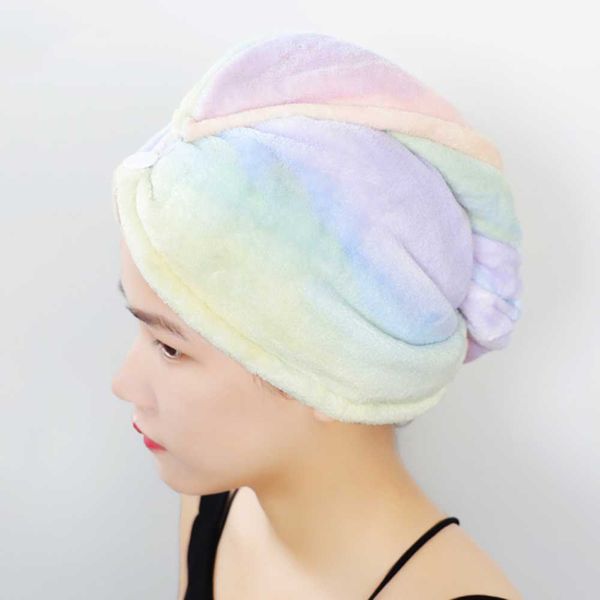 home coral fleece gradient dry hair cap multicolor rainbow thicken dry hair towel shower quick drying towel turban d35
home coral fleece gradient dry hair cap multicolor rainbow thicken dry hair towel shower quick drying towel turban d35