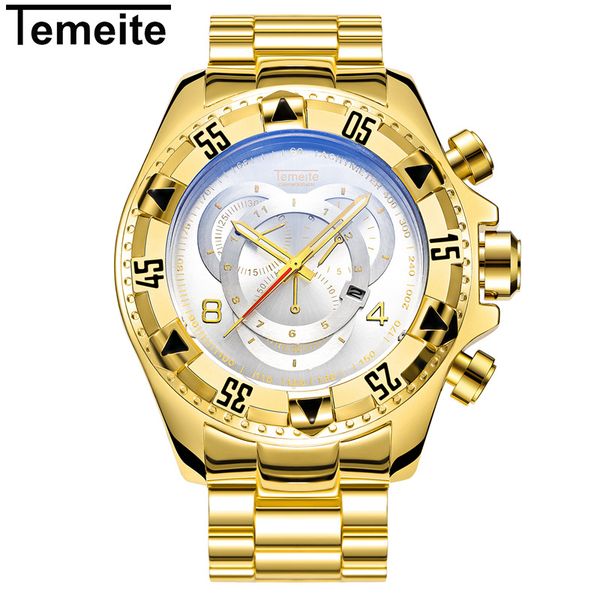 relogio temeite 2019 new quartz watches mens fashion creative heavy waterproof wristwatch luxury gold blue full steel masculino, Slivery;brown
relogio temeite 2019 new quartz watches mens fashion creative heavy waterproof wristwatch luxury gold blue full steel masculino, Slivery;brown