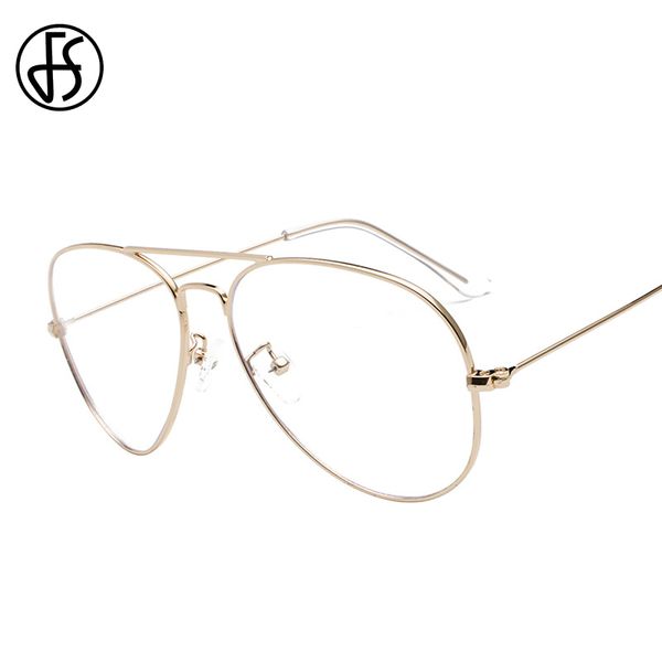 fs fashion blue light blocking glasses for men women big metal frame computer eye protection anti blue ray optical eyeglasses, White;black
fs fashion blue light blocking glasses for men women big metal frame computer eye protection anti blue ray optical eyeglasses, White;black