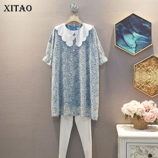 xitao korean fashion loose print peter pan collar temperamentl short sleeve dress 2020 summer small fresh new dress women xj4904, Black;gray
xitao korean fashion loose print peter pan collar temperamentl short sleeve dress 2020 summer small fresh new dress women xj4904, Black;gray