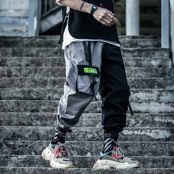 2020 fashion hip hop cargo tactical pants men streetwear patchwork pant male harajuku joggers color block trousers ribbon xn43, Black
2020 fashion hip hop cargo tactical pants men streetwear patchwork pant male harajuku joggers color block trousers ribbon xn43, Black