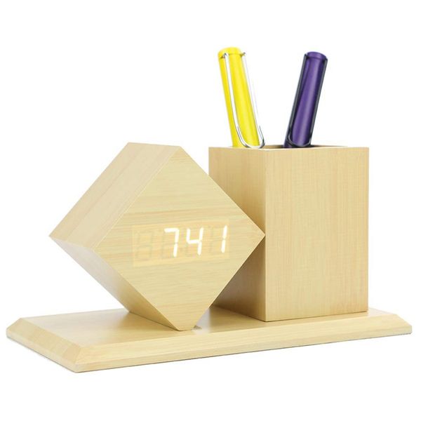 wooden digital alarm clock for nightstand & desktime date temperature display 3 alarm set triple-cornered diamond color
wooden digital alarm clock for nightstand & desktime date temperature display 3 alarm set triple-cornered diamond color