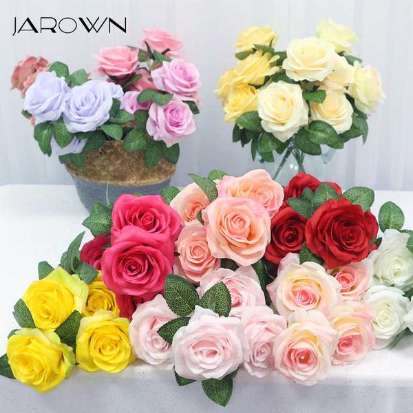 jarown 34cm rose silk artificial flowers small bouquet 5 head fake flowers home wedding decoration indoor flores diy supplies
jarown 34cm rose silk artificial flowers small bouquet 5 head fake flowers home wedding decoration indoor flores diy supplies