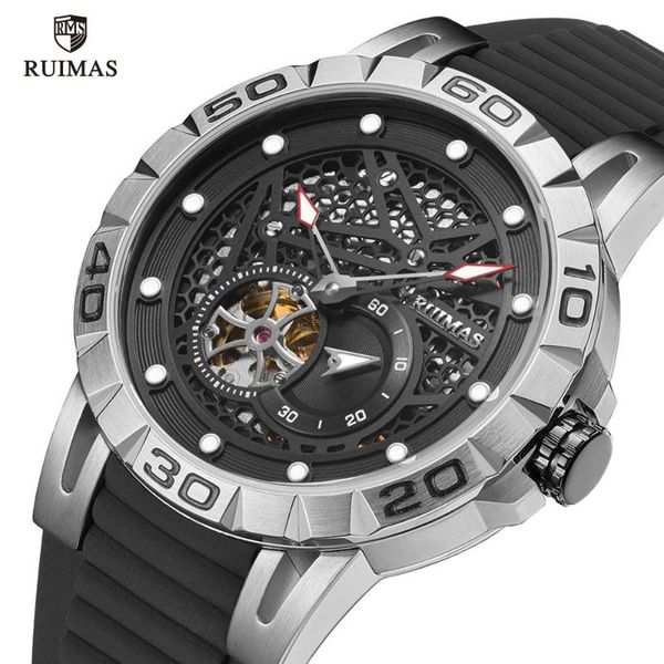 ruimas sport quartz watches men skeleton waterproof wristwatch male man watch relogio masculino 6772, Slivery;brown
ruimas sport quartz watches men skeleton waterproof wristwatch male man watch relogio masculino 6772, Slivery;brown