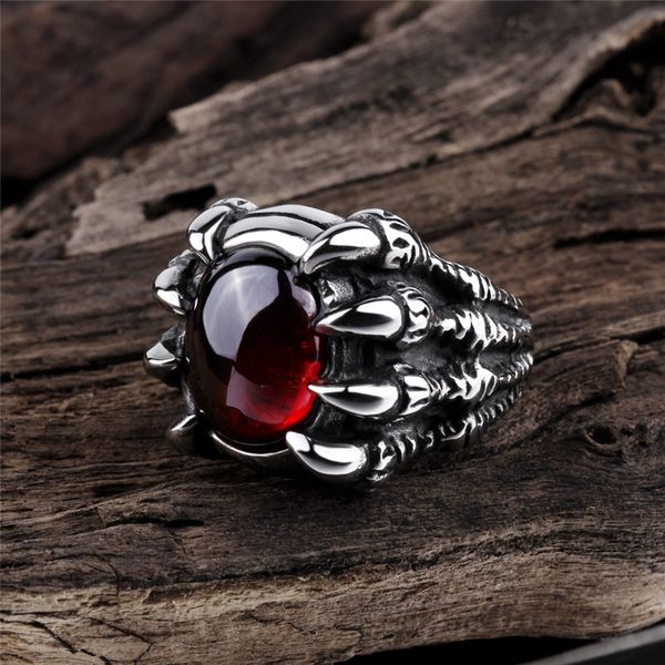 gothic dragon claw кольца из нержавеющей стали стволовые punk кольцо черный красный большой драгоценное кольцо мужчины панк сплава резные ди, Silver
gothic dragon claw кольца из нержавеющей стали стволовые punk кольцо черный красный большой драгоценное кольцо мужчины панк сплава резные ди, Silver