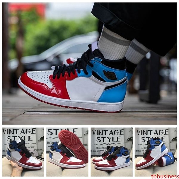 2019 new 1 high og fearless first class mens basketball shoes varsity red blue white designer 1s unc chicago patent leather sports sneakers
2019 new 1 high og fearless first class mens basketball shoes varsity red blue white designer 1s unc chicago patent leather sports sneakers