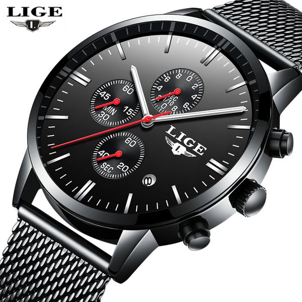 2019 lige full stainless steel watch men business analog wristwatch quartz watches clock relogio masculino, Slivery;brown
2019 lige full stainless steel watch men business analog wristwatch quartz watches clock relogio masculino, Slivery;brown