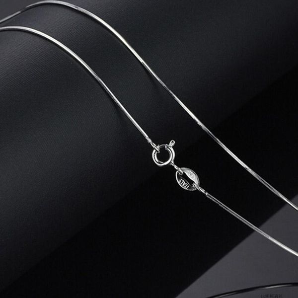 40cm/45cm real pure simple snake chain necklace 925 sterling silver chain choker metal necklaces chains
40cm/45cm real pure simple snake chain necklace 925 sterling silver chain choker metal necklaces chains