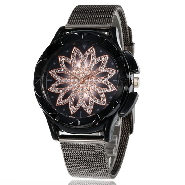 fashion casual creative petals diamond black mesh belt ladies watch women rose gold every dog has his day watches clock, Slivery;brown
fashion casual creative petals diamond black mesh belt ladies watch women rose gold every dog has his day watches clock, Slivery;brown