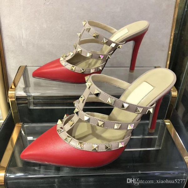 big size women high heels sandals wedding shoes leather rivets sandals women studded strappy dress shoes v high heel shoes heel 9.5cm, Black
big size women high heels sandals wedding shoes leather rivets sandals women studded strappy dress shoes v high heel shoes heel 9.5cm, Black