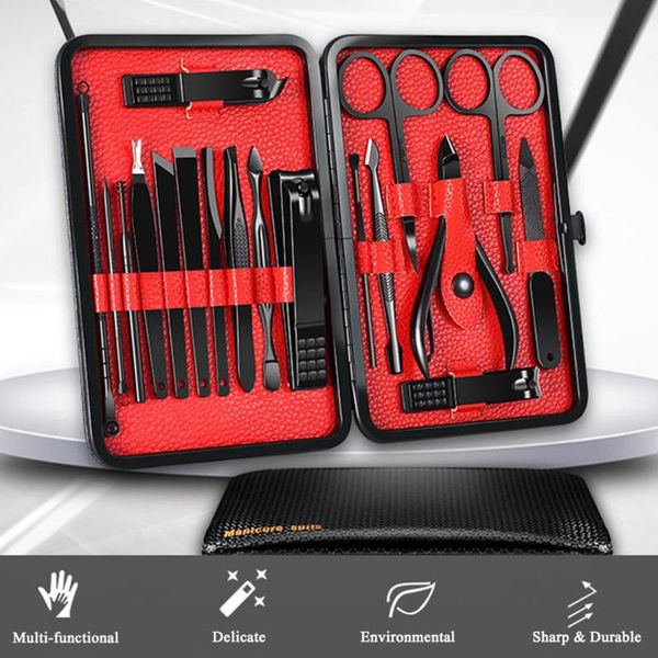 18pcs pro manicure set nail kit pedicure care with pusher ingrown nail file polish tweezer art tools all for manicure sets
18pcs pro manicure set nail kit pedicure care with pusher ingrown nail file polish tweezer art tools all for manicure sets