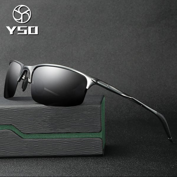 yso sunglasses men polarized uv400 aluminium magnesium frame hd sun glasses driving glasses semi rimless accessory for men 8581, White;black
yso sunglasses men polarized uv400 aluminium magnesium frame hd sun glasses driving glasses semi rimless accessory for men 8581, White;black