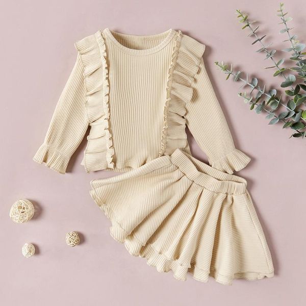 fashion toddler cotton outfits set baby breathable long sleeve o-neck girls cute solid splicing ruffles a-line skirts 0-24m, White
fashion toddler cotton outfits set baby breathable long sleeve o-neck girls cute solid splicing ruffles a-line skirts 0-24m, White