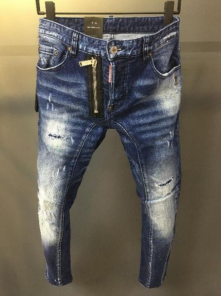 2019 hip hop men blue jeans hole zipped biker jeans men's slim destroyed torn ripped denim man trousers
2019 hip hop men blue jeans hole zipped biker jeans men's slim destroyed torn ripped denim man trousers