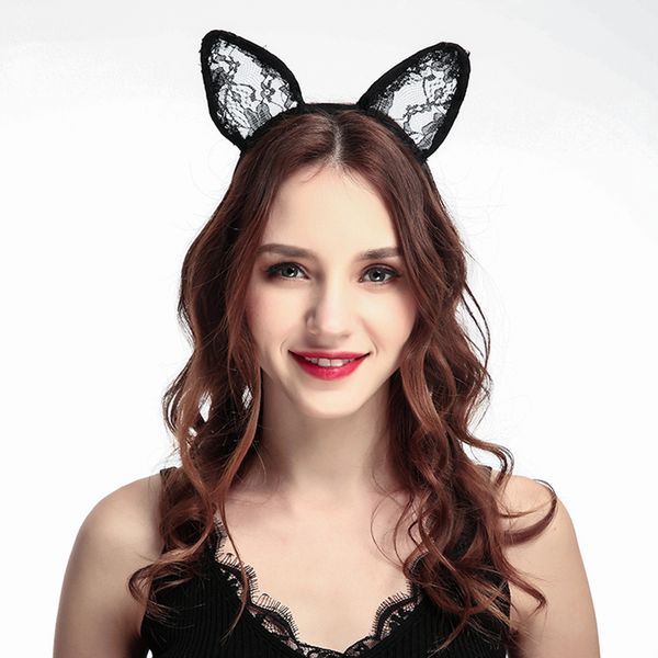 new fashion solid women lovely cat ear black lace hairbands girls' holiday headwear haie accessories
new fashion solid women lovely cat ear black lace hairbands girls' holiday headwear haie accessories
