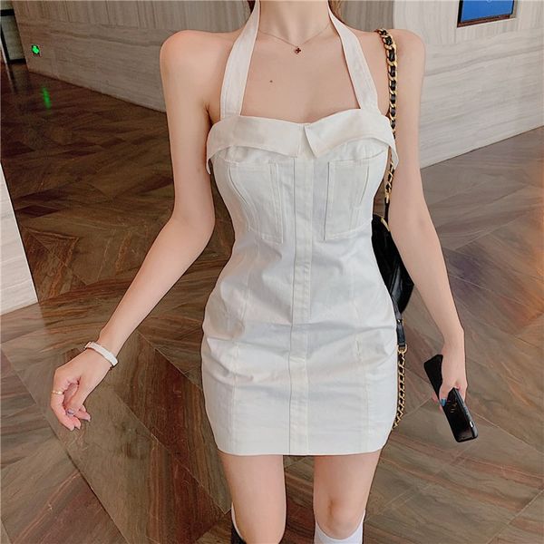 nana fashion womens clothing store careful machine halter design sense tube backless waist slimming hip dress, White;black
nana fashion womens clothing store careful machine halter design sense tube backless waist slimming hip dress, White;black