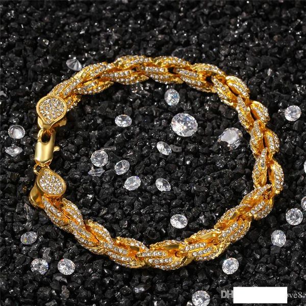 special offer bracelet europe and america hip hop diamond new alloy bracelet twist twist chain fashion personality accessories, Golden;silver
special offer bracelet europe and america hip hop diamond new alloy bracelet twist twist chain fashion personality accessories, Golden;silver