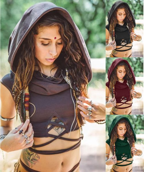 women solid color vintage shanti hoodie renaissance bandage choli crop wrap strings giant cowl hood little elven, White
women solid color vintage shanti hoodie renaissance bandage choli crop wrap strings giant cowl hood little elven, White