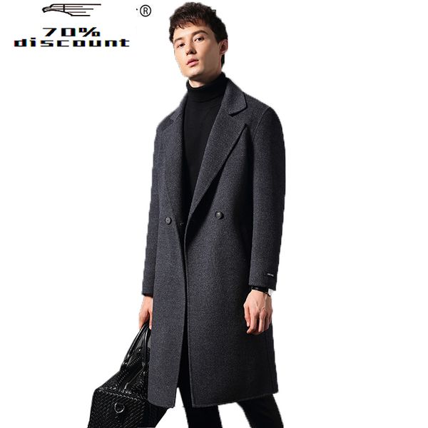 2020 double breasted wool coat men double face long jacket men blazer mens coats and jackets abrigo hombre kj2506, Black
2020 double breasted wool coat men double face long jacket men blazer mens coats and jackets abrigo hombre kj2506, Black