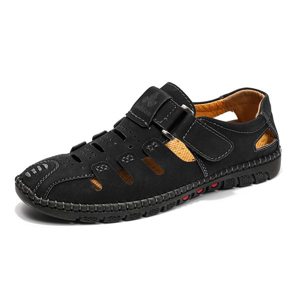 summer mens casual shoes comfortable loafers male shoes quality hook&loop leather man handmake sewing size 38-48, Black
summer mens casual shoes comfortable loafers male shoes quality hook&loop leather man handmake sewing size 38-48, Black