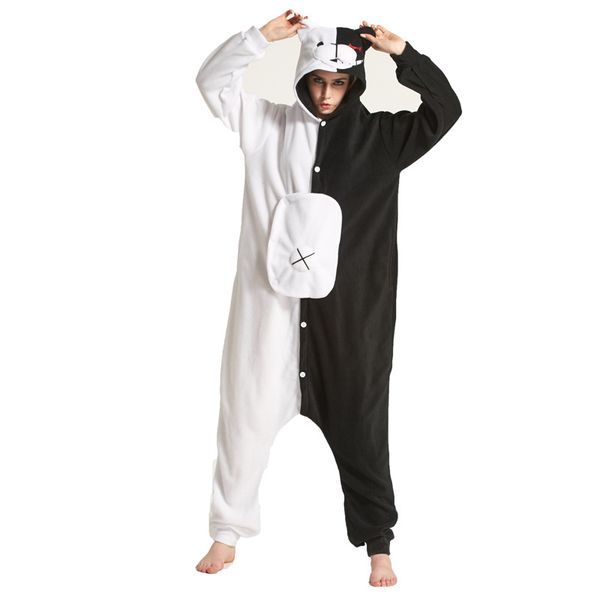manufacturers wholesale autumn and winter animal cartoon one-piece pajamas black and white bear fleece couple women's home clothes, Black;white
manufacturers wholesale autumn and winter animal cartoon one-piece pajamas black and white bear fleece couple women's home clothes, Black;white