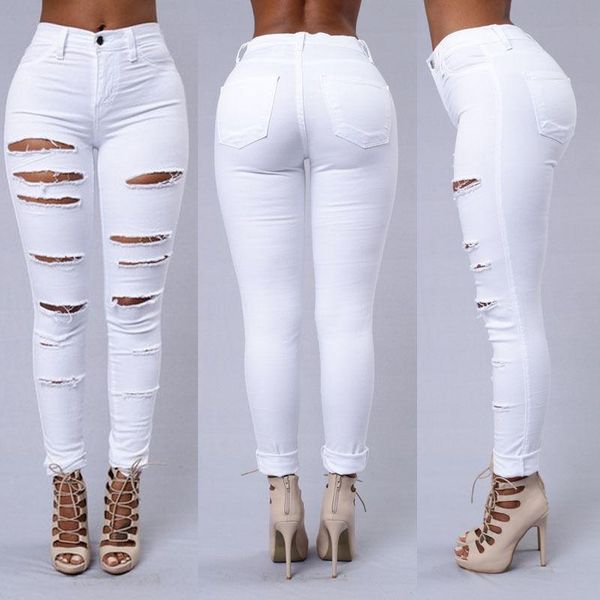 women's jeans slim for women fashion summer faded ripped skinny denim hole white black high waist pencil, Blue
women's jeans slim for women fashion summer faded ripped skinny denim hole white black high waist pencil, Blue