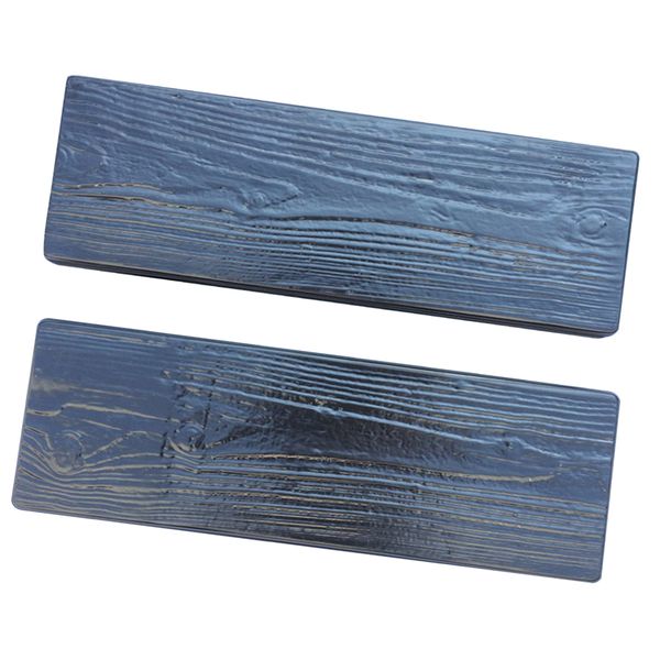 2pcs wooden mould stepping stone stepping wood grain stone forms made of abs plastic material
2pcs wooden mould stepping stone stepping wood grain stone forms made of abs plastic material