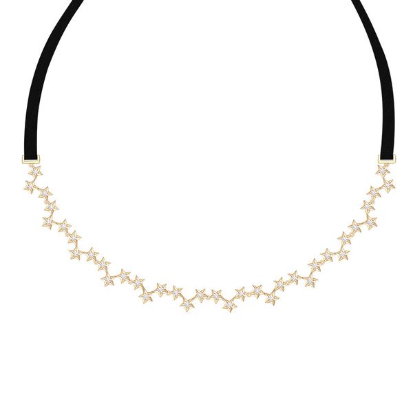 925 sterling silver dazzling crystal star pendant multilayer golden stars ribbon choker short necklace adjustable chain jewelry
925 sterling silver dazzling crystal star pendant multilayer golden stars ribbon choker short necklace adjustable chain jewelry