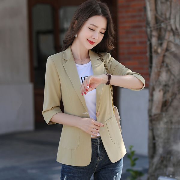 spring summer fashion women blazers and jackets half sleeve female business clothes slim styles, White;black
spring summer fashion women blazers and jackets half sleeve female business clothes slim styles, White;black