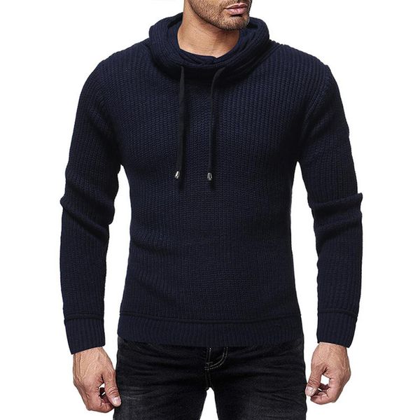zacoo men fashionable sweater heap collar drawstring casual knitted pullover slim fit, White;black
zacoo men fashionable sweater heap collar drawstring casual knitted pullover slim fit, White;black