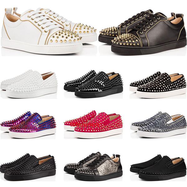 designer shoes brand studded spikes flats shoes s shoes luxury mens womens party genuine leather sneakers size 36-46 with bag
designer shoes brand studded spikes flats shoes s shoes luxury mens womens party genuine leather sneakers size 36-46 with bag