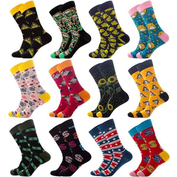 men's socks color men combed cotton mens dress business casual novelty banknote cartoon animal crew calcetines de hombre, Black
men's socks color men combed cotton mens dress business casual novelty banknote cartoon animal crew calcetines de hombre, Black