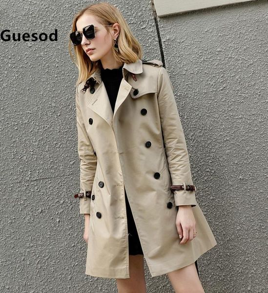 women trench coat 2019 new arrival british double breasted slim trench epaulet leather sleeve medium length outewear female, Tan;black
women trench coat 2019 new arrival british double breasted slim trench epaulet leather sleeve medium length outewear female, Tan;black