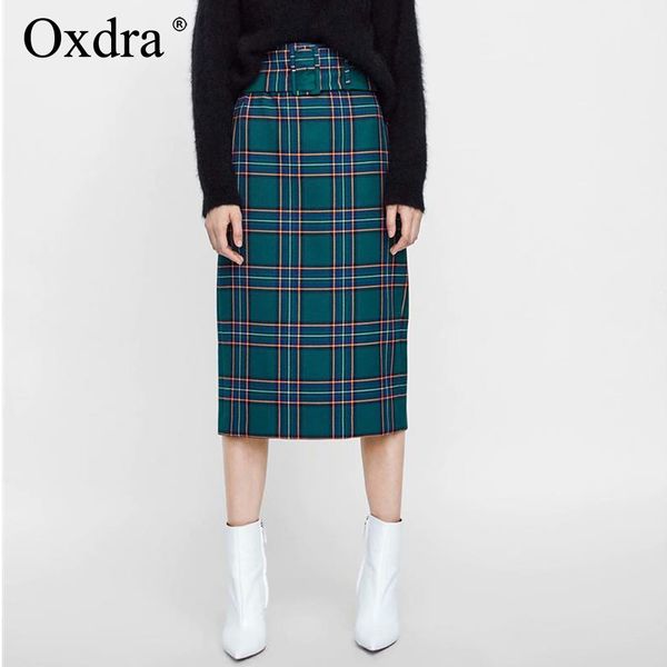 oxdra women green plaid skirts new trendy pretty high waist skirts with sashes for female women's clothing, Black
oxdra women green plaid skirts new trendy pretty high waist skirts with sashes for female women's clothing, Black