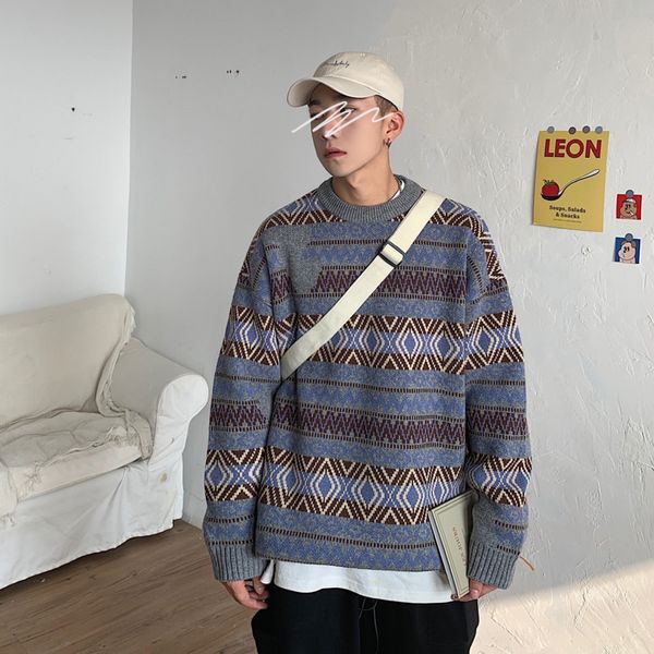 winter sweater men's warm fashion retro o-neck knit pullover men wild casual loose knitting sweaters male sweter clothes, White;black
winter sweater men's warm fashion retro o-neck knit pullover men wild casual loose knitting sweaters male sweter clothes, White;black