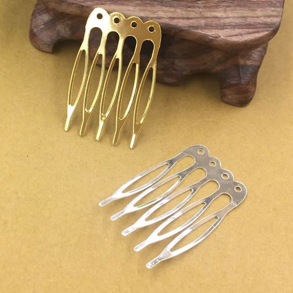 50 pcs 40*16mm metal iron hair combs blank base 5 teeth for women hair comb wedding for jewelry making, Golden;white
50 pcs 40*16mm metal iron hair combs blank base 5 teeth for women hair comb wedding for jewelry making, Golden;white