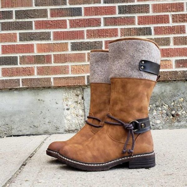 2020 women boots vintage casual mid calf boots luxury shoes women designers winter shoes warm zip booties zapatos de mujer, Black
2020 women boots vintage casual mid calf boots luxury shoes women designers winter shoes warm zip booties zapatos de mujer, Black