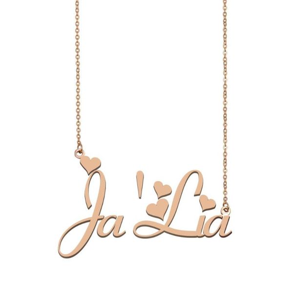 ja'lia name necklace , custom name necklace for women girls friends birthday wedding christmas mother days gift, Silver
ja'lia name necklace , custom name necklace for women girls friends birthday wedding christmas mother days gift, Silver