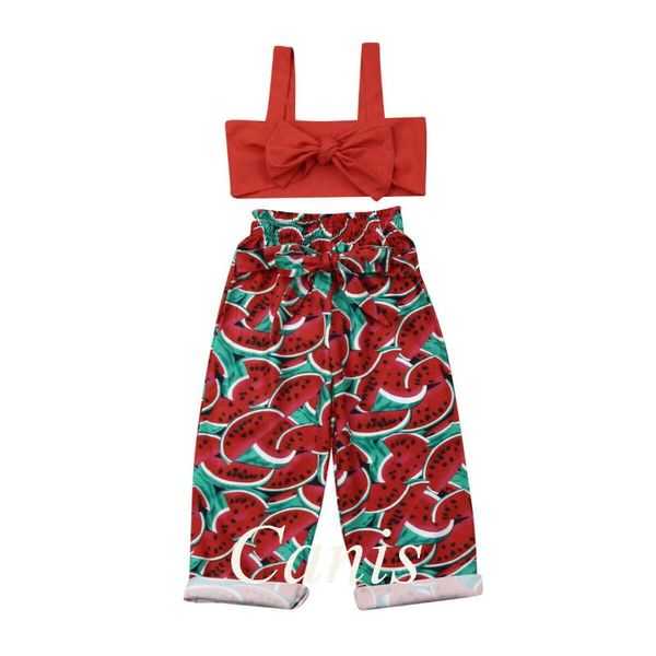 summer infant kids baby girl clothes sets sleeveless sling tube bow wide leg pants 2pcs watermelon outfit set, White
summer infant kids baby girl clothes sets sleeveless sling tube bow wide leg pants 2pcs watermelon outfit set, White
