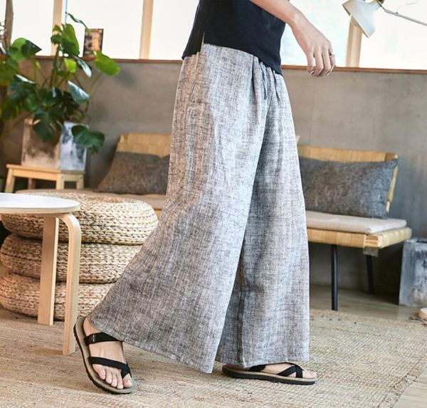 sinicism store man linen wild leg pant men casual stripe straight flare trousers male traditional pants trousers, Black
sinicism store man linen wild leg pant men casual stripe straight flare trousers male traditional pants trousers, Black