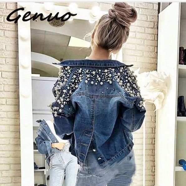 genuo new short long sleeve denim jacket women autumn spring 2018 spring korean leisure joker back single breasted jacket, Black;brown
genuo new short long sleeve denim jacket women autumn spring 2018 spring korean leisure joker back single breasted jacket, Black;brown