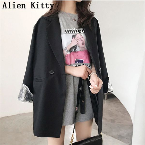 alien kitty vintage appliques sequin notched casual fresh female new office lady long sleeve solid blazers 2 colors, White;black
alien kitty vintage appliques sequin notched casual fresh female new office lady long sleeve solid blazers 2 colors, White;black