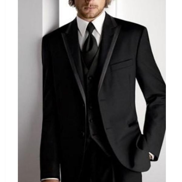 fashion black groomsman wedding suits groom tuxedos peak lapel men's suit including jacket pants tie and vest, Black;gray
fashion black groomsman wedding suits groom tuxedos peak lapel men's suit including jacket pants tie and vest, Black;gray
