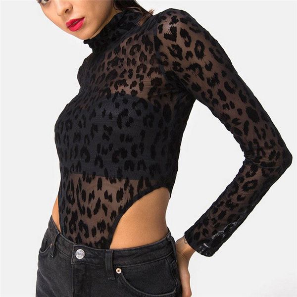 women black leopard printed mesh bodysuits turtle neck skinny bodysuits club for women 2020 lace bodysuit body mujer, Black;white
women black leopard printed mesh bodysuits turtle neck skinny bodysuits club for women 2020 lace bodysuit body mujer, Black;white