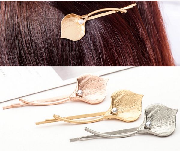 simple women calla lily imitation pearl metal hair clip hairpin turbante bandeau cheveux femme jewelry accessories, Golden;white
simple women calla lily imitation pearl metal hair clip hairpin turbante bandeau cheveux femme jewelry accessories, Golden;white