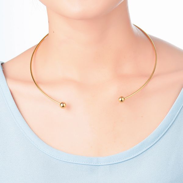 european style simple torques double 316l stainless steel women choker necklaces fashion jewelry wholesale n15, Silver
european style simple torques double 316l stainless steel women choker necklaces fashion jewelry wholesale n15, Silver
