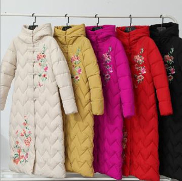 wholesale women's ethnic style autumn and winter square dance embroidery long hooded down quilted jacket, Black
wholesale women's ethnic style autumn and winter square dance embroidery long hooded down quilted jacket, Black