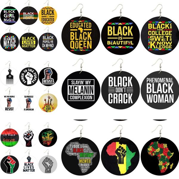 party retro wood earrings personality earrings black people are very important black life national charm earrings party favor 6105-1
party retro wood earrings personality earrings black people are very important black life national charm earrings party favor 6105-1