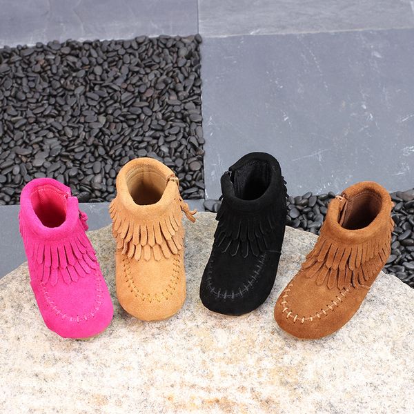 2017 autumn new korean children' shoes children' leather fashion tassel boots children' baby wild leather short boots, Black;grey
2017 autumn new korean children' shoes children' leather fashion tassel boots children' baby wild leather short boots, Black;grey